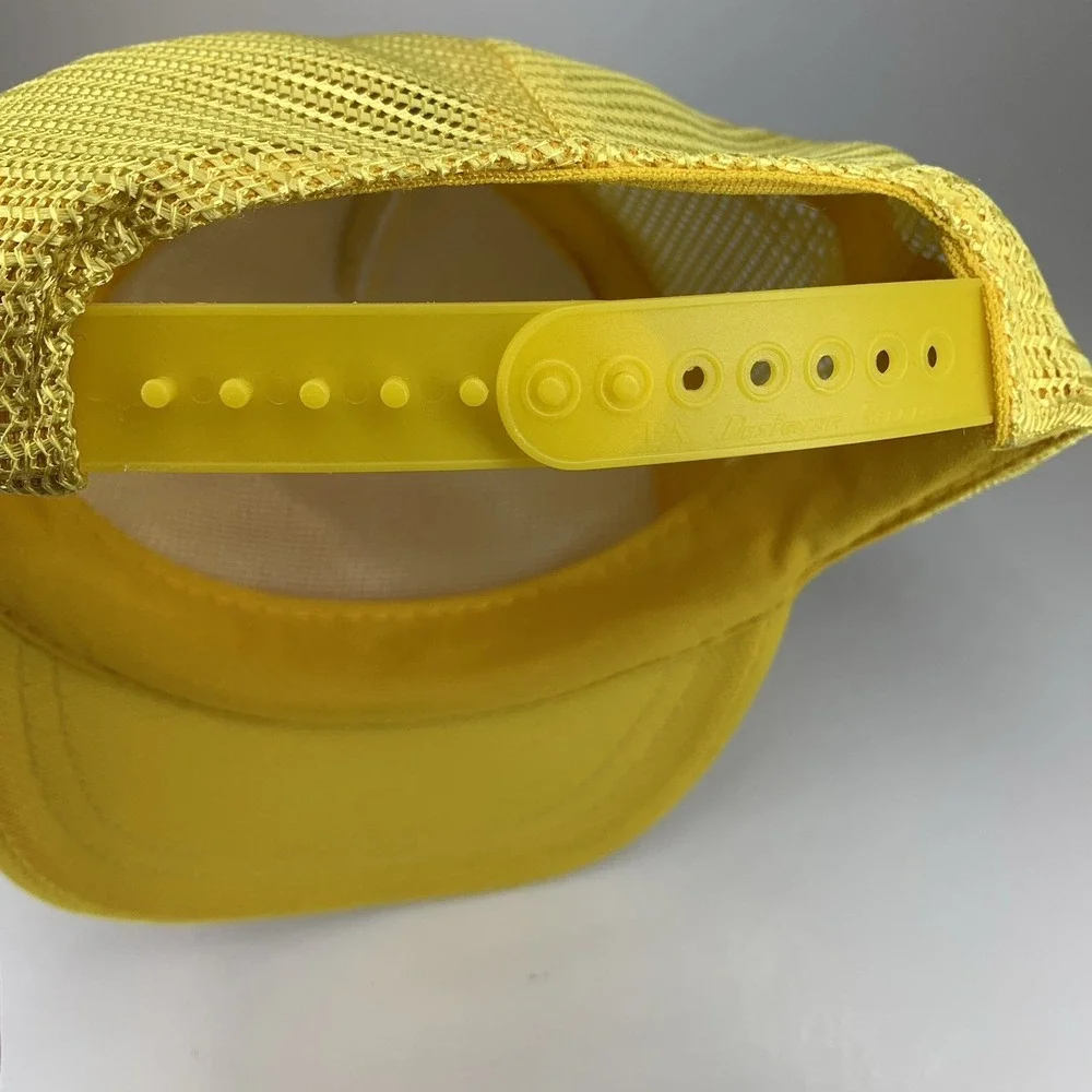 Louisiana State Hat JR BOYS Yellow Mesh Snap Designer Award Trucker Cap Vintage